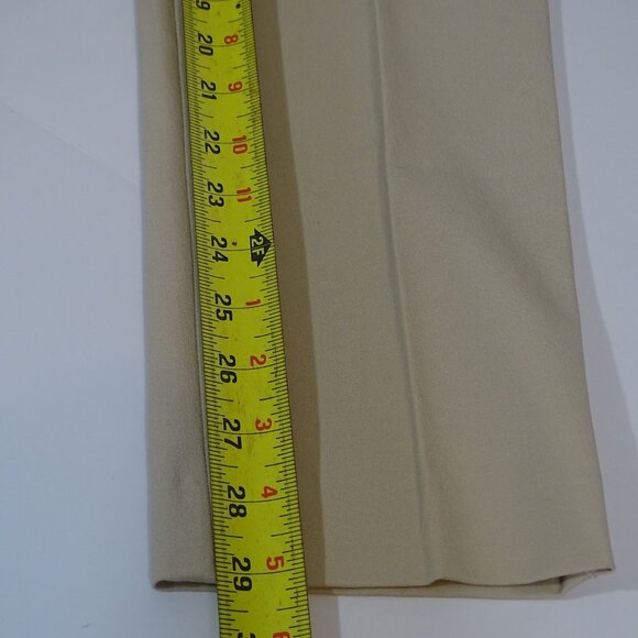 Talbots Women Slimming Heritage Khaki Beige Pants Size 4 Stretch Slim Leg NEW - Picture 13 of 14